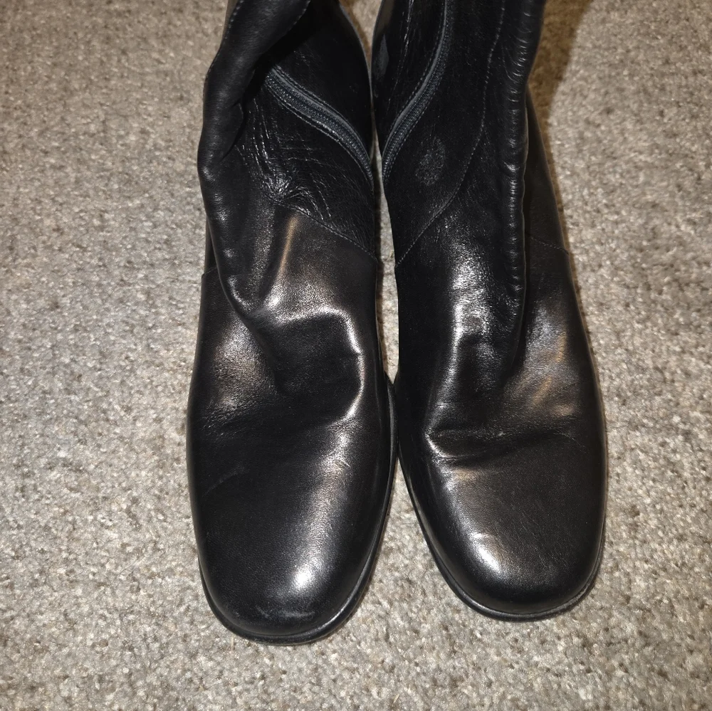 Vintage Cole Haan Womens Boots Sz 10 Mid Calf Leather - Picture 4 of 8